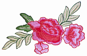 аппликации термо 4071 (175 х 115 мм) "цветок" розовый