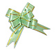 бант-бабочка с золотой полосой 18 х 390 мм (св.зеленый)