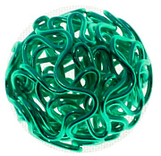 бусины "ажурные металлические" шар 16 мм (св.зеленый)