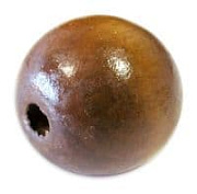 бусины "дерево" шар 25 мм (св.коричневый) № 4