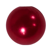 бусины пластик "жемчуг" шар 12 мм (бордовый) 12