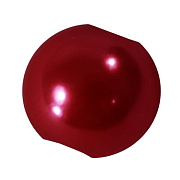 бусины пластик "жемчуг" шар 12 мм (красный) 55