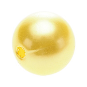 бусины пластик "жемчуг" шар 12 мм (т.золото) 31