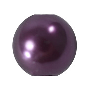 бусины пластик "жемчуг" шар  6 мм (фиолетовый) 56