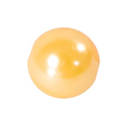 бусины пластик "жемчуг" шар  6 мм (желтый) а 09