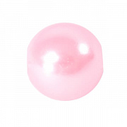 бусины пластик "жемчуг" шар  4 мм (св.розовый) 15