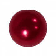 бусины пластик "жемчуг" шар  8 мм (бордовый) 12