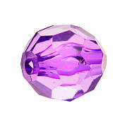 бусины "прозрачные граненые" шар 16 мм (фиолетовый) ad 07