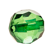 бусины "прозрачные граненые" шар 16 мм (т.зеленый) ad 24