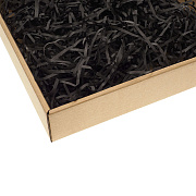 декоративный наполнитель бумажный "safina" 20 г для упаковки подарков (угольно- черный)