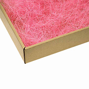 декоративный наполнитель сизалевое волокно 12-16 г (розовый) а023
