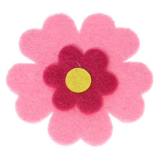 изделия из фетра "цветок" 60 мм (розовый)