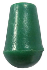 концевик пластик круг 12 х 15 мм (зеленый) 084