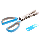 ножницы для зелени / бахромы c 5 лезвиями 220 мм, арт. h-169