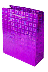 пакет голография 180 х 80 х 230 мм (180 х 80 х 210, 180 х 75 х 210) (фиолетовый)