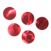 пайетки "круг" металлизированные 30 мм (красный)  3