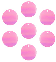 пайетки "круг" перламутровые 20 мм (розовый) 70