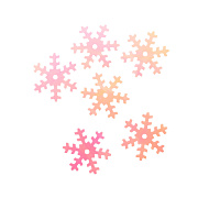 пайетки "снежинка" перламутровые 18 мм (св.розовый) 80