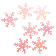 пайетки "снежинка" перламутровые 25 мм (св.розовый) 80