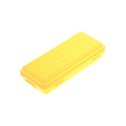 пенал для вязальных крючков (пластик) желтый