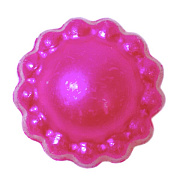 полубусины "пластик клеевые" круг с окантовкой 8 мм (малиновый) ам107