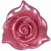 полубусины "пластик пришивные" роза 22 мм (розовый) ав40