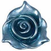 полубусины "пластик пришивные" роза 22 мм (серо-голубой) ав20