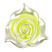 полубусины "пластик пришивные" роза 22 мм (св.салатовый) ав06
