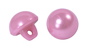 пуговица "жемчуг"  9 мм на ножке (розовый)