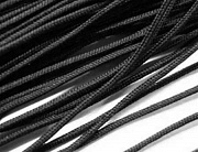 шнур для бус супертонкий 0,9 мм (черный)