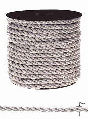 шнур крученый металлизированный 3,0 мм (серебро) 178