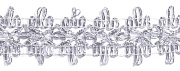 тесьма люрекс  35 мм арт. 13-4757 (серебро)