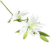 цветок декоративный "лилия" 900 мм (белый)