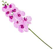 цветок декоративный "орхидея" 950 мм (бело-лиловый)