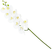 цветок декоративный "орхидея" 950 мм (белый)