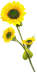 цветок декоративный "подсолнух" 1150 мм (желтый)