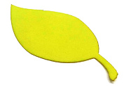 заготовка из фоамирана dmo s=1мм "лист №2"  32 х 67 мм (желтый)