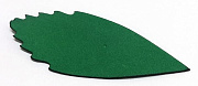 заготовка из фоамирана dmo s=1мм "лист №6"  27 х 67 мм (зеленый)