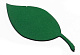 заготовка из фоамирана dmo s=1мм "лист №2"  32 х 67 мм (зеленый)