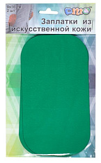 заплатки из искусственной кожи dmo 90 х 160 мм (зеленый) 2 шт